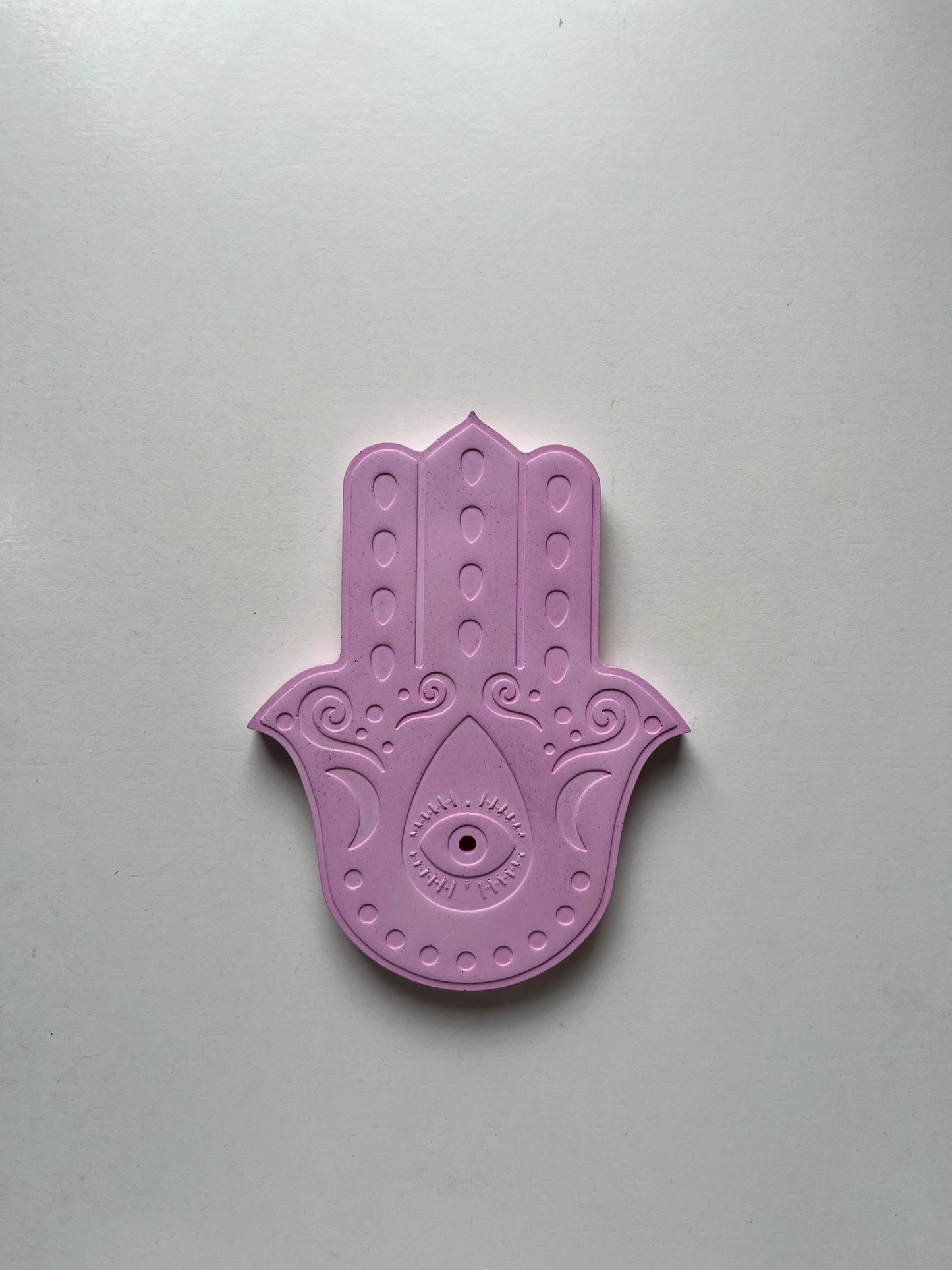 Hamsa Incense Holder – Concrete Vessel | Moonglow