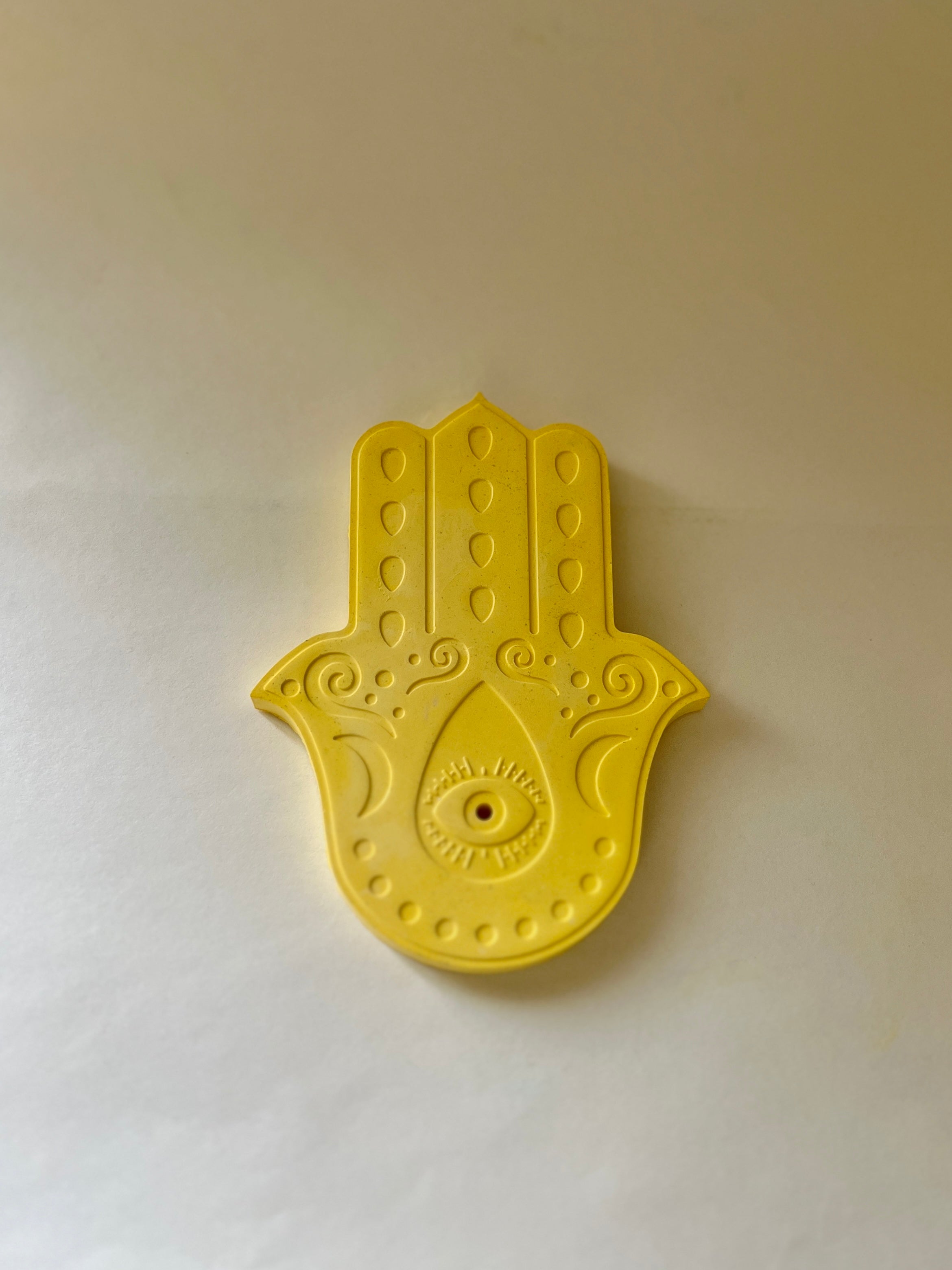 Hamsa Incense Holder – Concrete Vessel | Moonglow