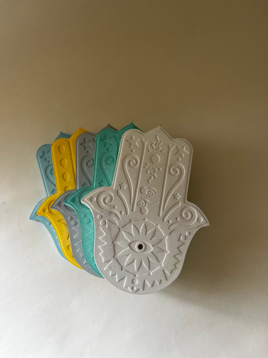 Hamsa Incense Holder – Concrete Vessel | Moonglow