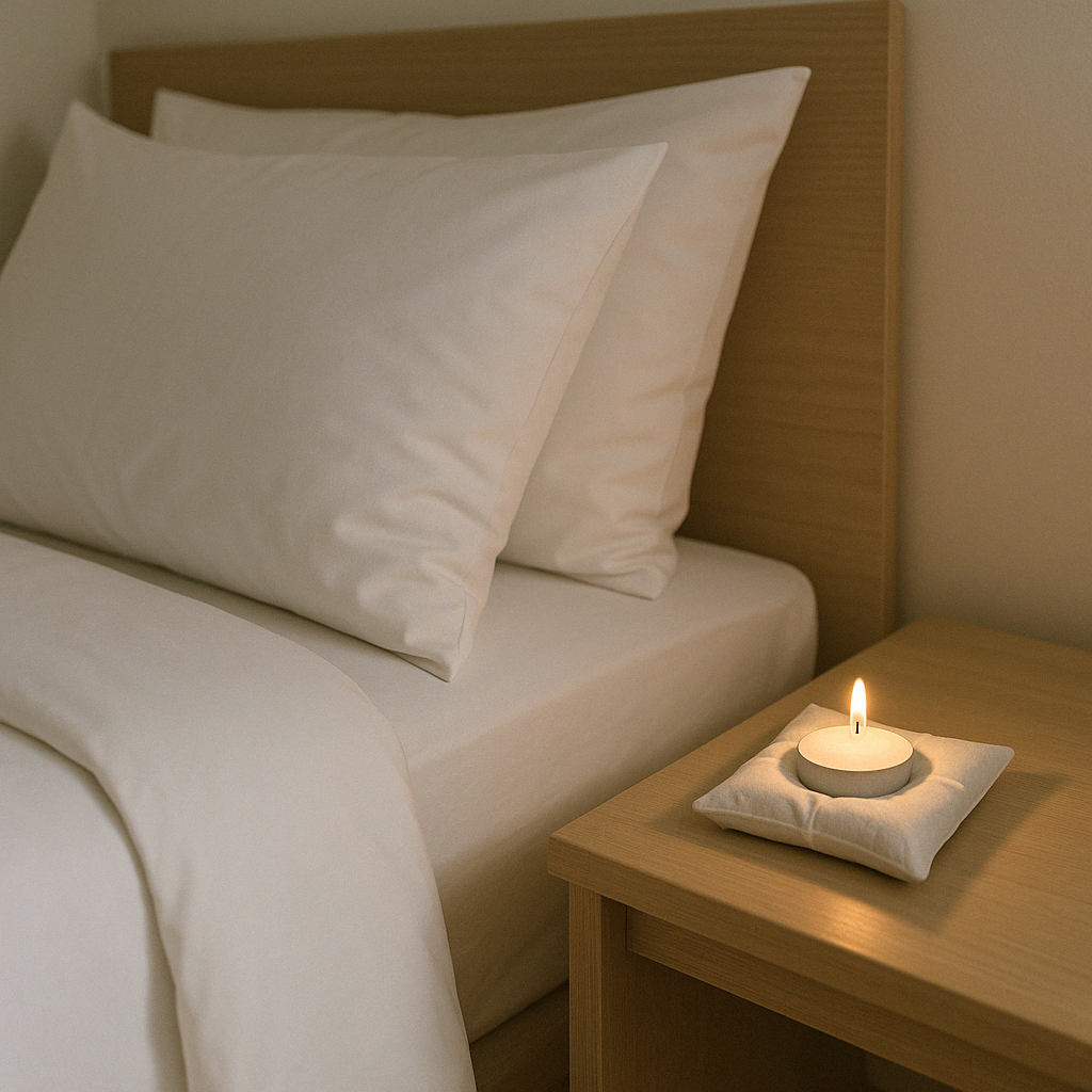 Pillow Candle Holder – Concrete Vessel | Moonglow