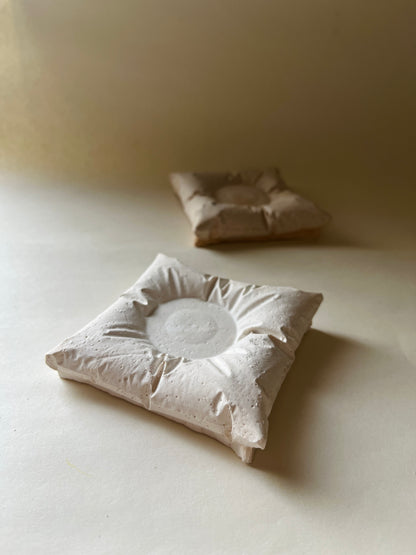 Pillow Candle Holder – Concrete Vessel | Moonglow