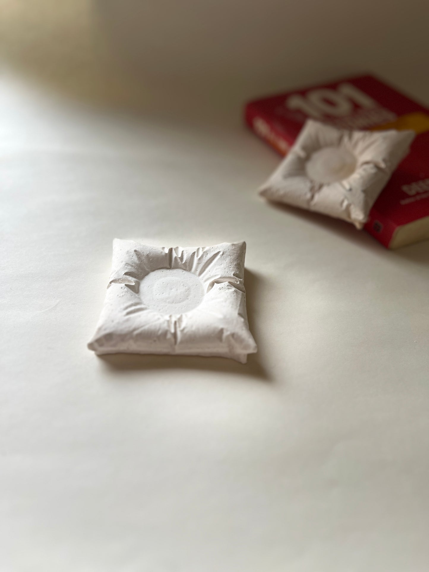 Pillow Candle Holder – Concrete Vessel | Moonglow