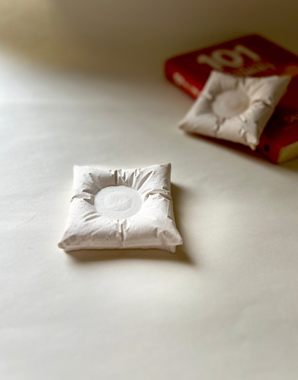 Pillow Candle Holder – Concrete Vessel | Moonglow