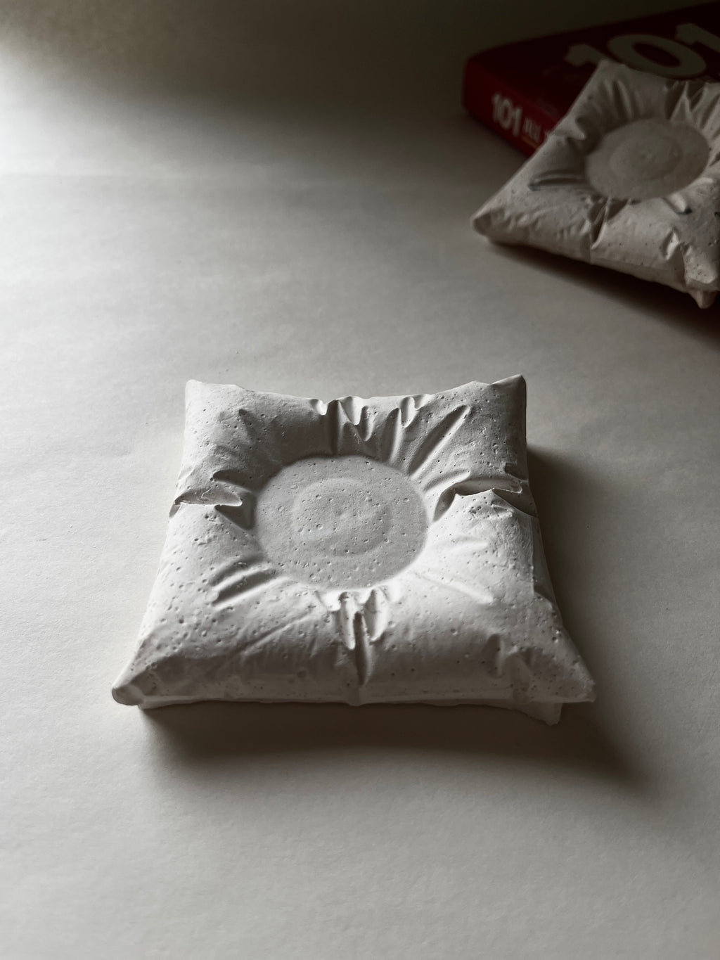 Pillow Candle Holder – Concrete Vessel | Moonglow