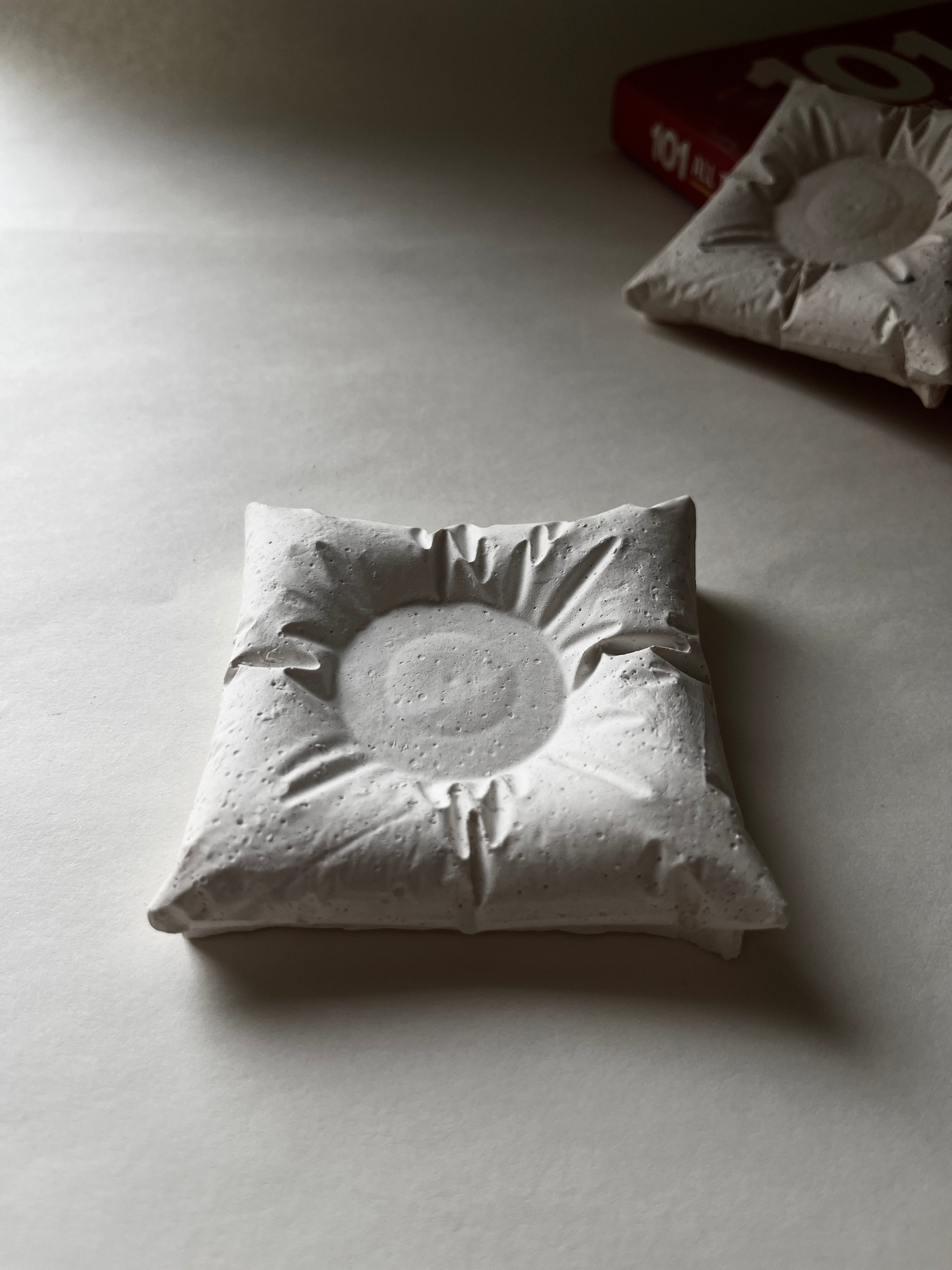 Pillow Candle Holder – Concrete Vessel | Moonglow